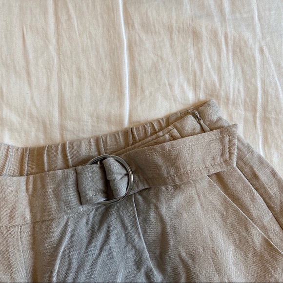 NET Tan Buckle Shorts - Picture 3 of 6